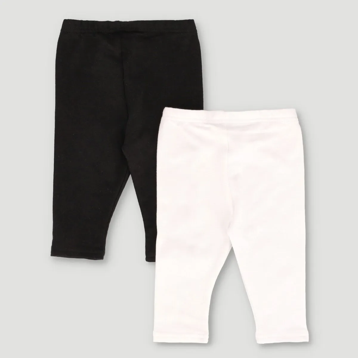 2 Pack Heart Stetch Fleece Legging - Black/White