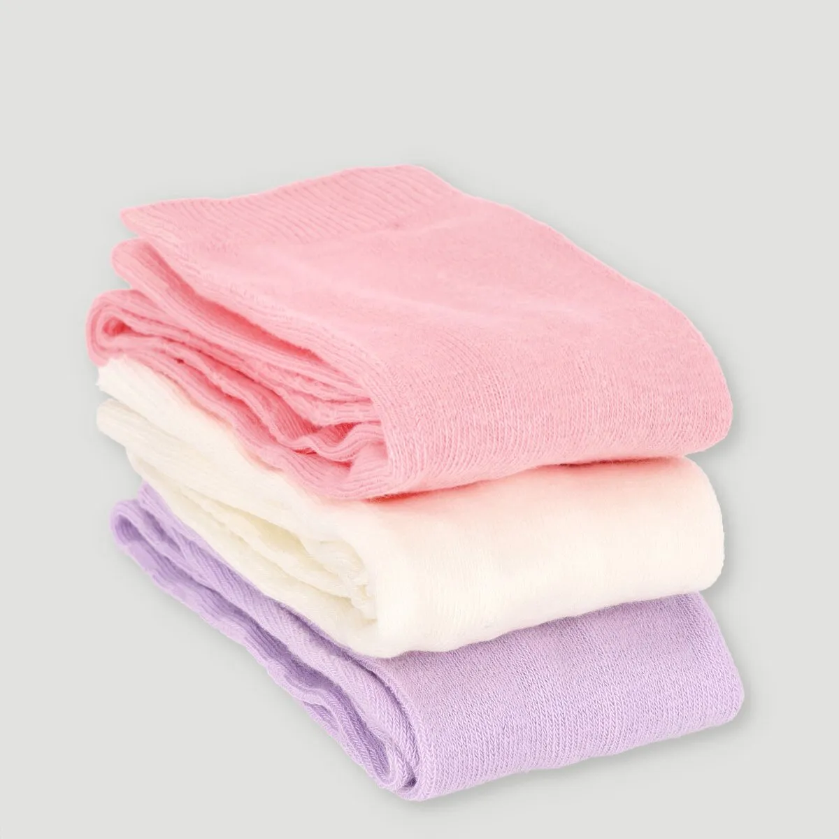 3 Pack Plain Hose - Pink