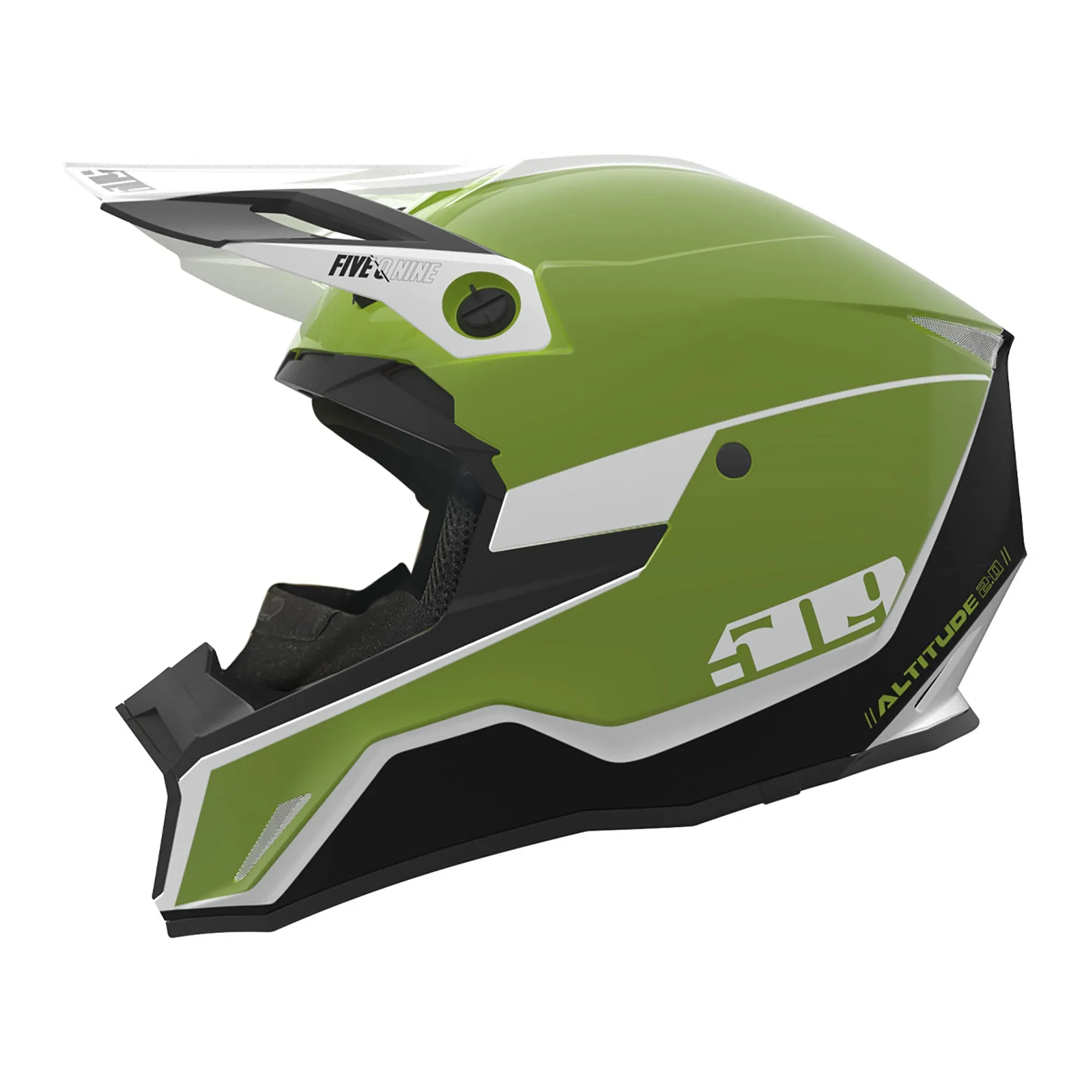 509  Altitude 2.0 Snowmobile Helmet Fidlock Lightweight Open Face Racing Red FMVSS 218