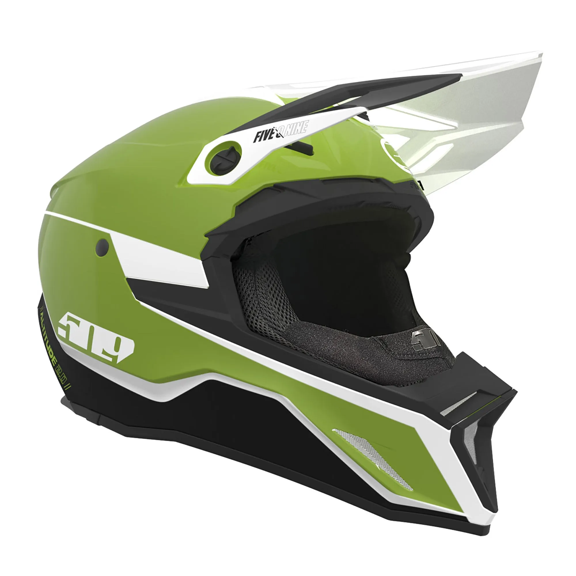 509  Altitude 2.0 Snowmobile Helmet Fidlock Lightweight Open Face Racing Red FMVSS 218