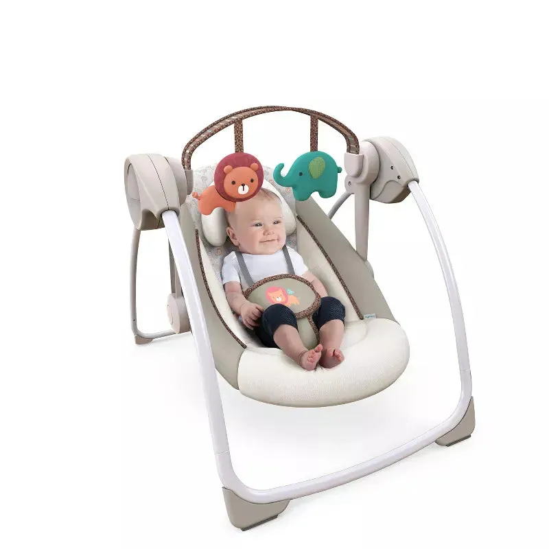 6-Speed Portable Baby Swing with Music - Cozy Kingdom (Floor Model)