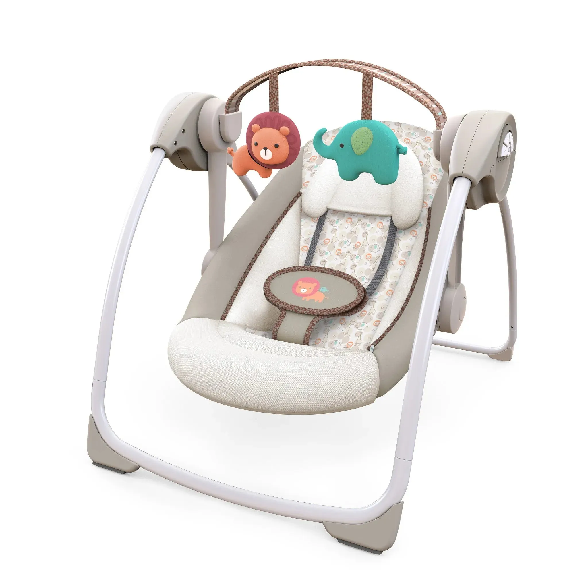 6-Speed Portable Baby Swing with Music - Cozy Kingdom (Floor Model)