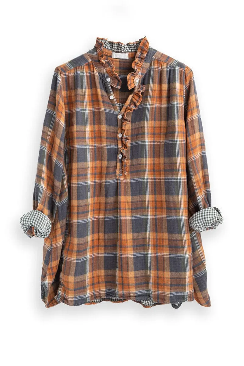 Amber - Double Cotton Gauze Plaid