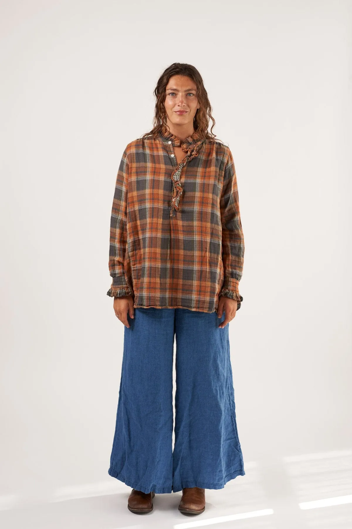 Amber - Double Cotton Gauze Plaid