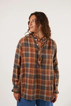 Amber - Double Cotton Gauze Plaid