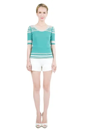 Andonia Round Neck Reversible Pullover