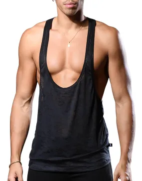 Andrew Christian Carbon Burnout Gym Tank 2917