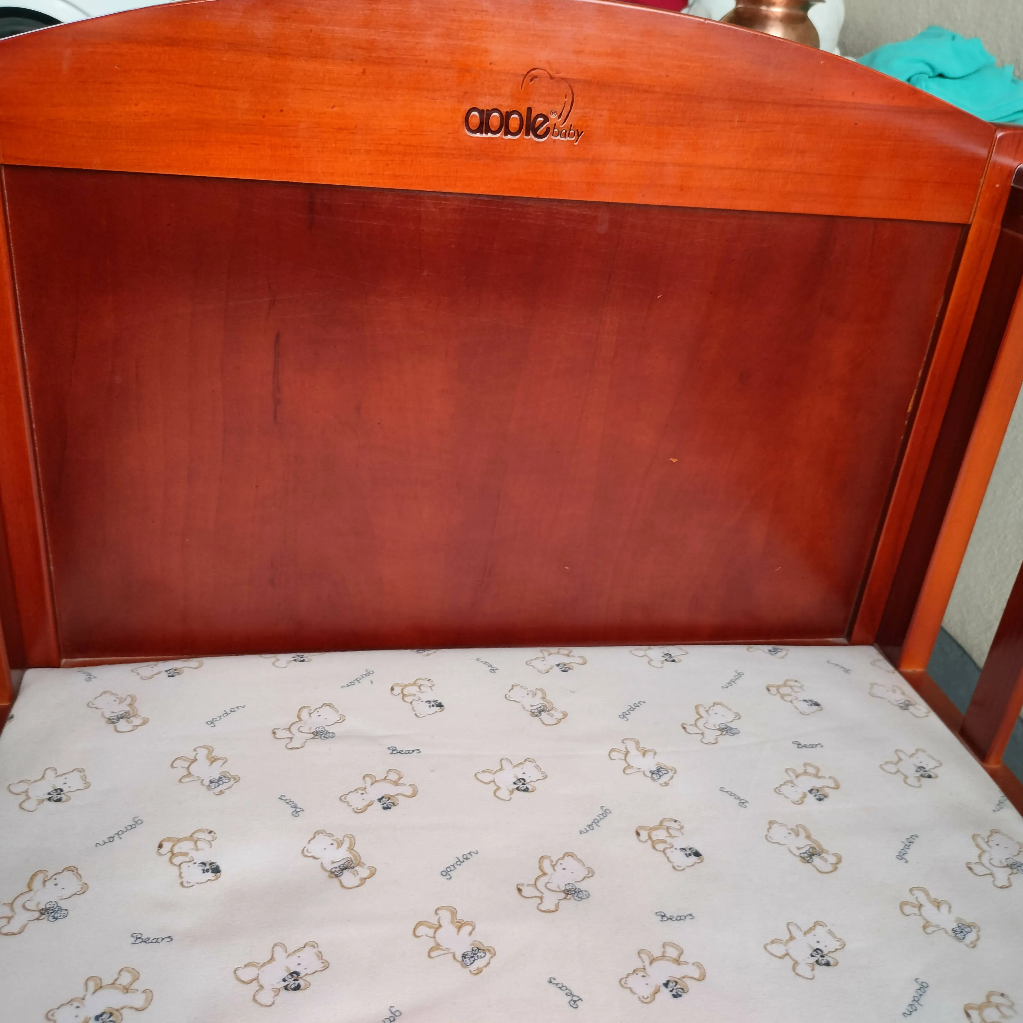 APPLE BABY Wooden Cradle