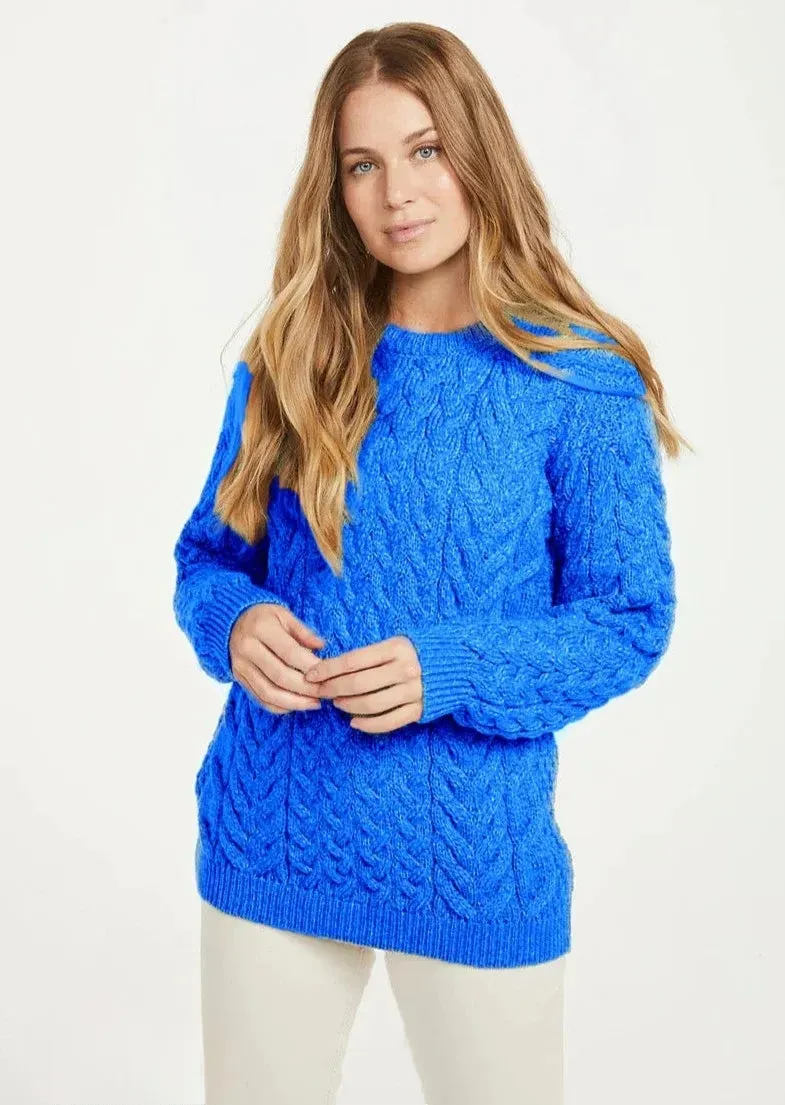 Aran Crew Neck Supersoft Sweater *Clearance*