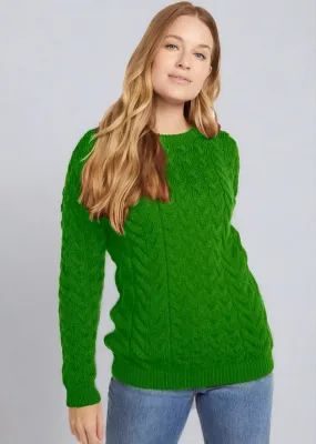 Aran Crew Neck Supersoft Sweater *Clearance*