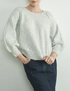 Artemis Braid Trimmed Sweater