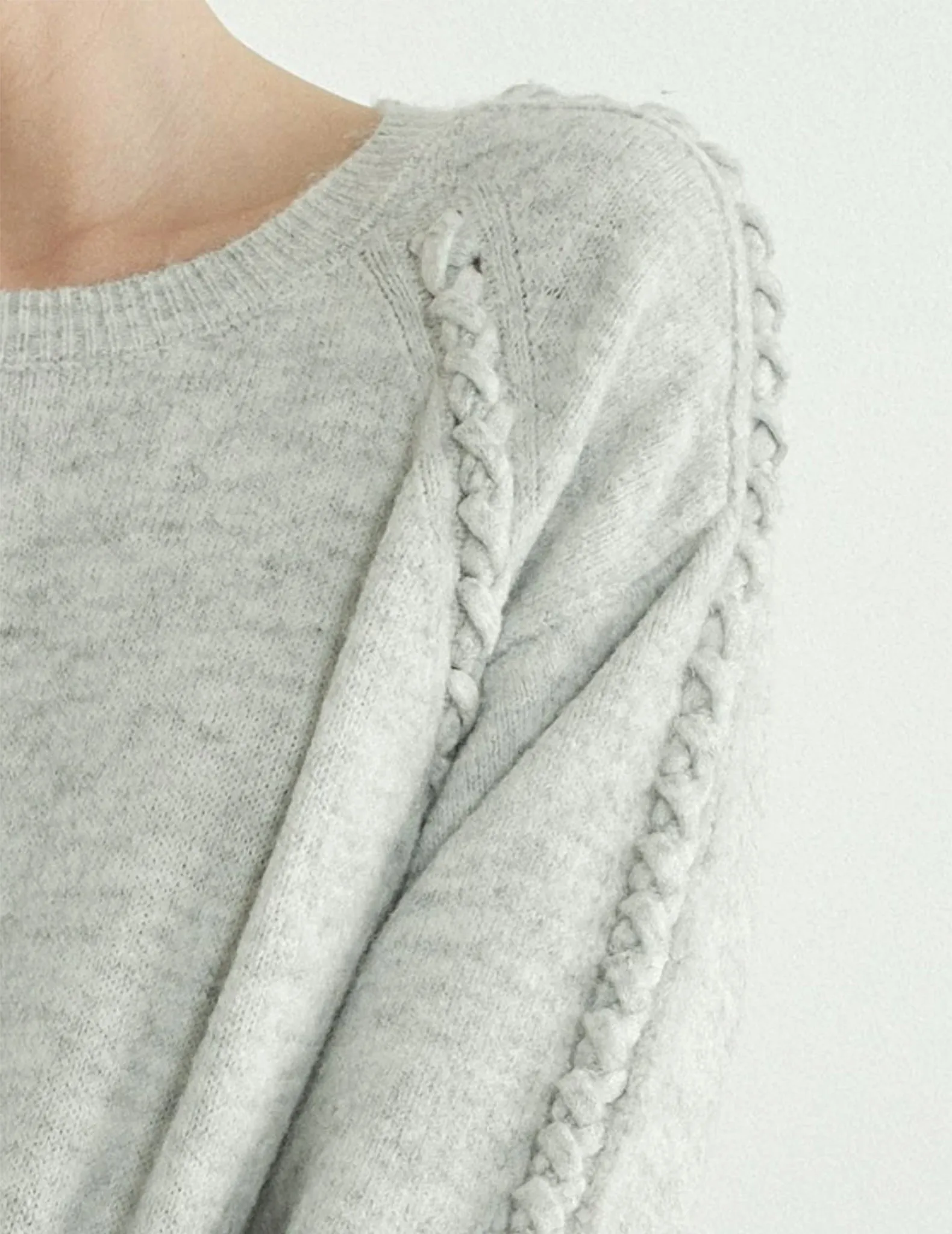 Artemis Braid Trimmed Sweater