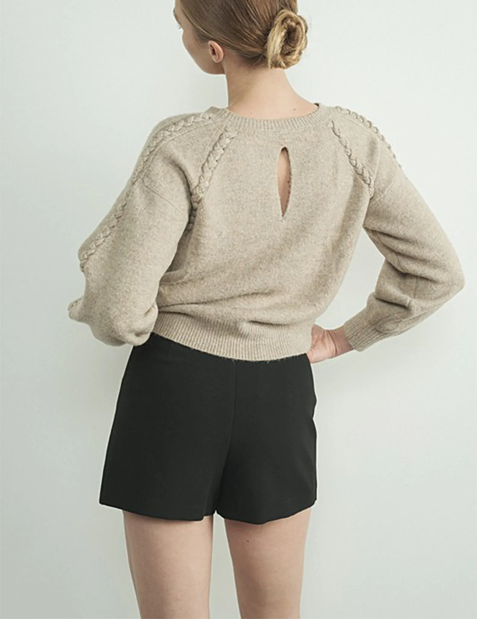 Artemis Braid Trimmed Sweater