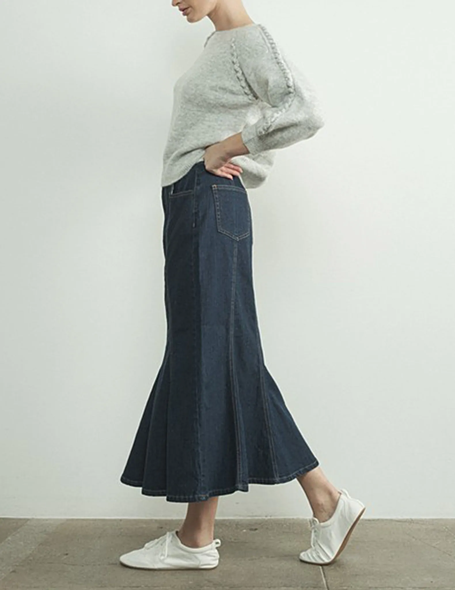 Artemis Braid Trimmed Sweater