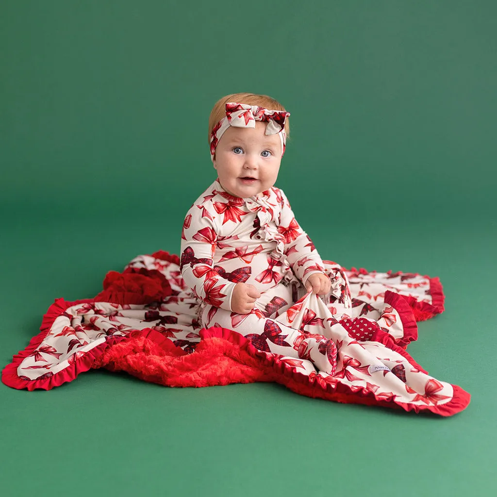 Avia Minky Ruffled Luxette Patoo® Blanket
