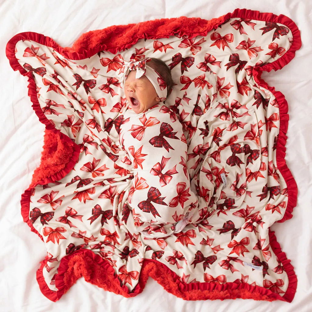 Avia Minky Ruffled Luxette Patoo® Blanket