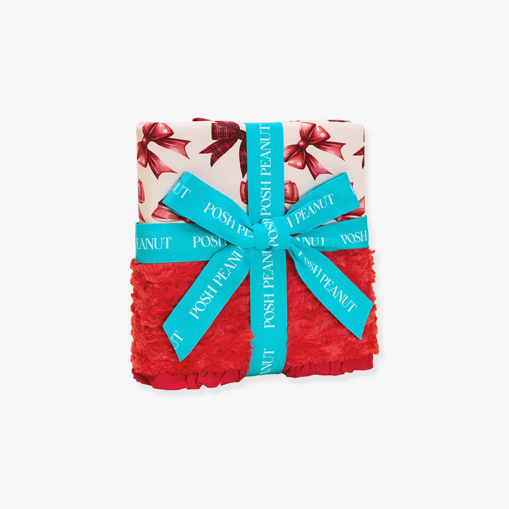 Avia Minky Ruffled Luxette Patoo® Blanket