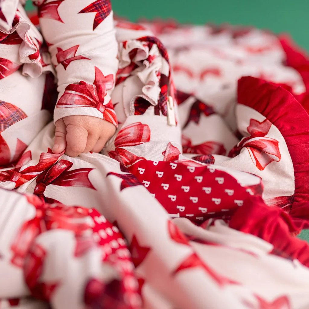Avia Minky Ruffled Luxette Patoo® Blanket