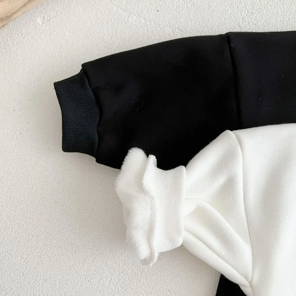 Baby Autumn and Winter Clothes Thickened and Velvet Western-style Letter Romper Wholesale Baby Clothes
