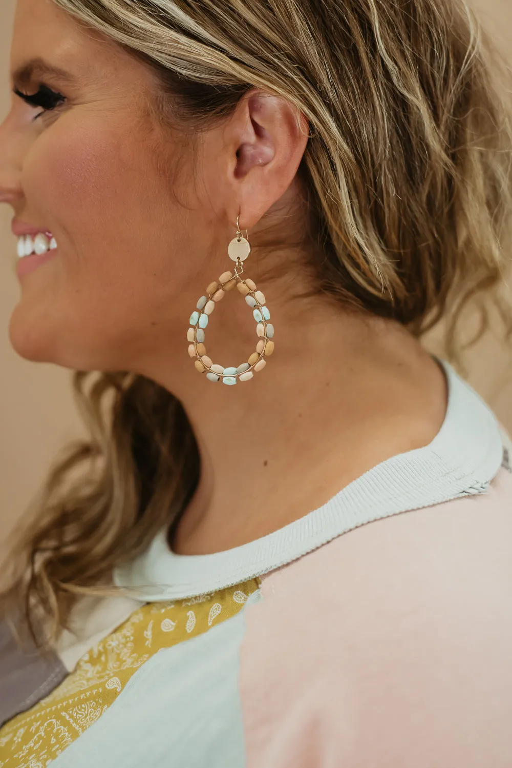 Be Gorgeous Beaded Earring, Lt.Multi
