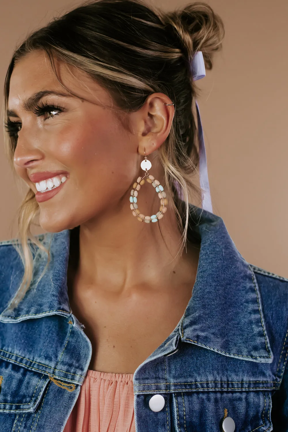 Be Gorgeous Beaded Earring, Lt.Multi