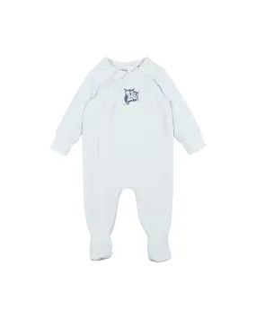 Bebe Dex Velour L/S Zip Onesie - Sage (Size 000-0)