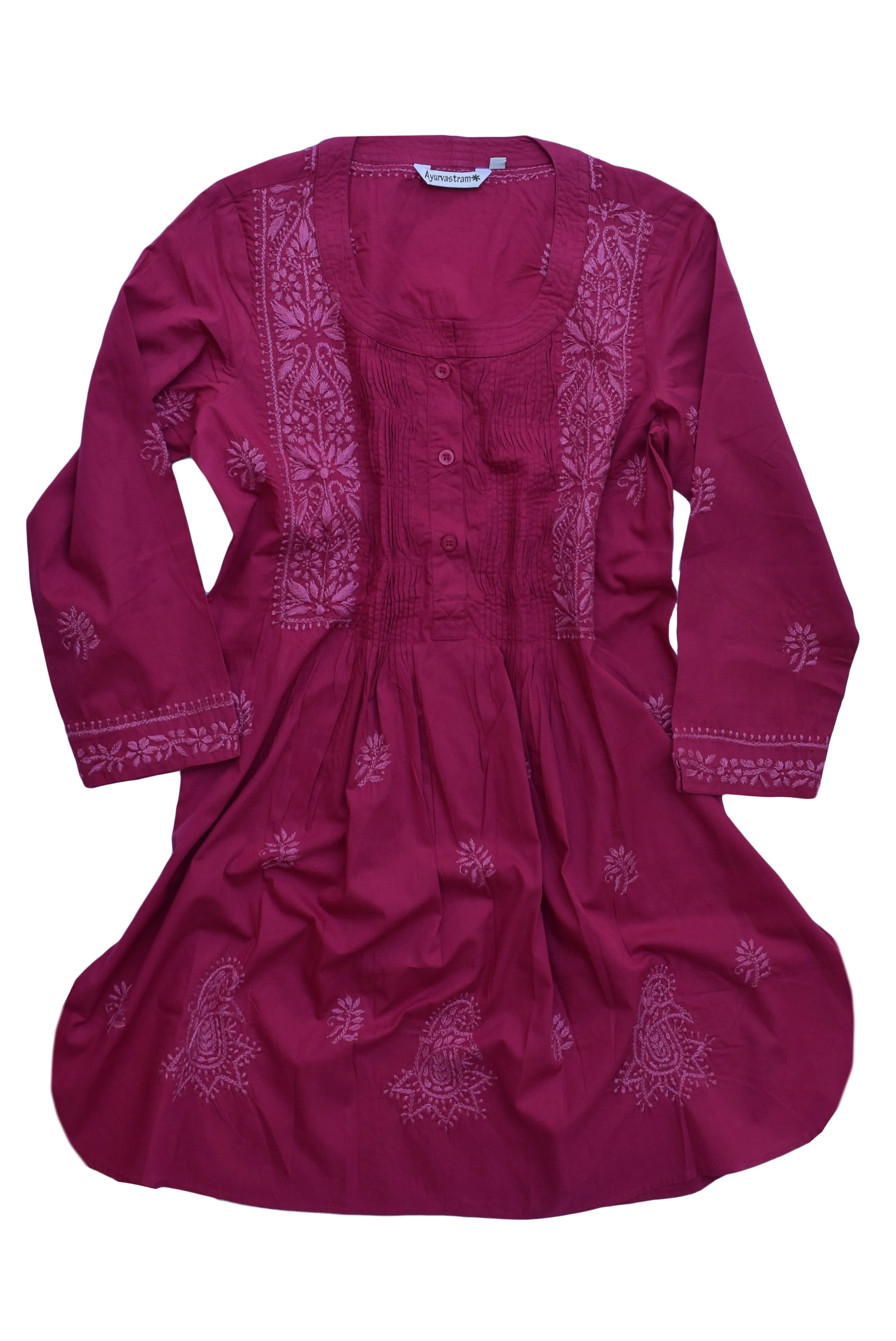 BIBA Hand Embroidered Cotton Tunic (Regular Sizes)