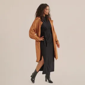Brenna Tie-Front Trench Coat
