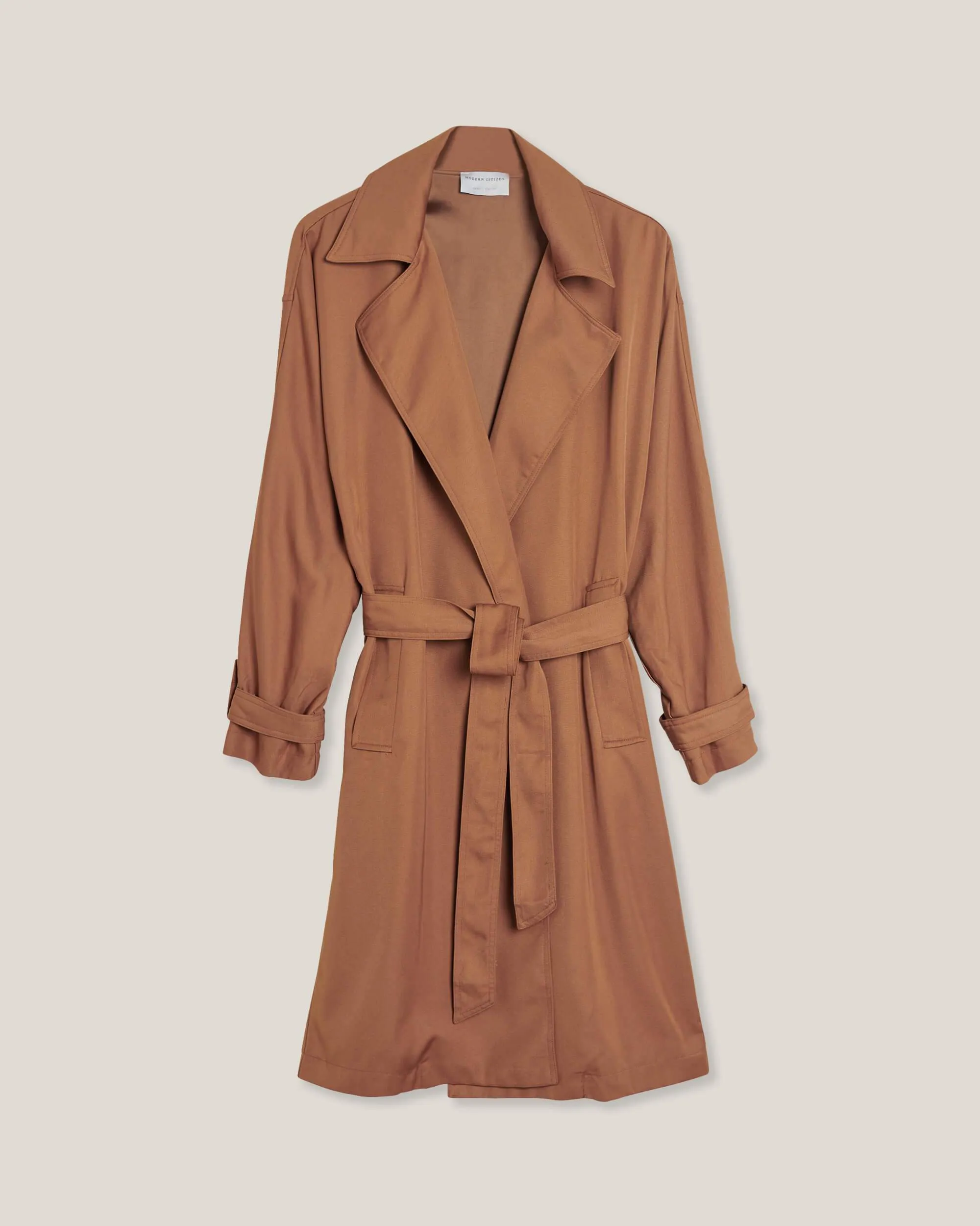 Brenna Tie-Front Trench Coat