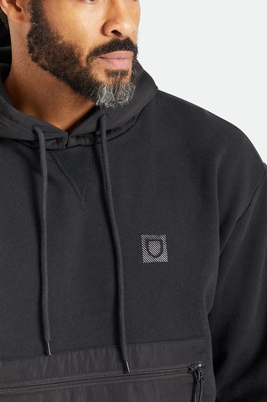 BRIXTON Utility X Recycled Pullover Hoodie Black
