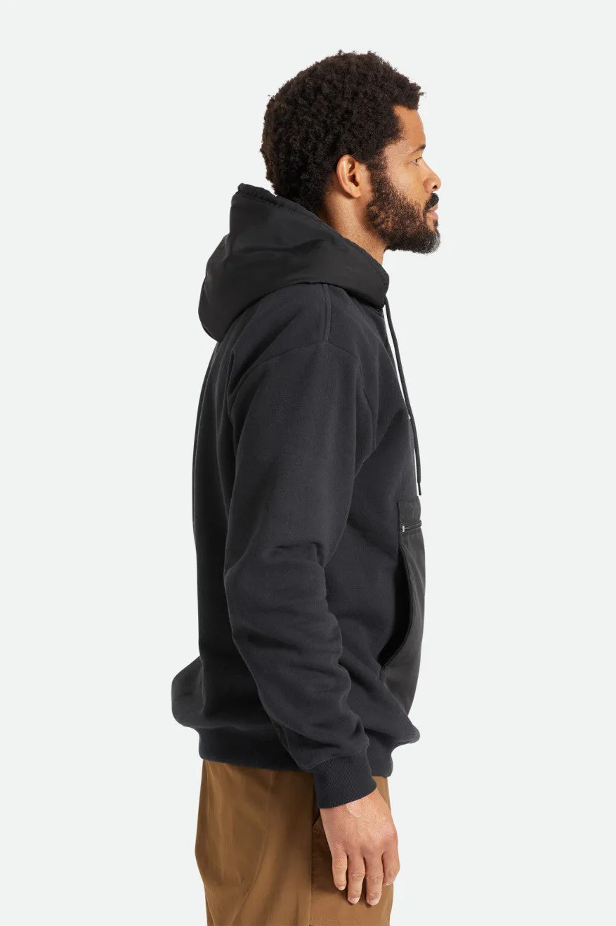 BRIXTON Utility X Recycled Pullover Hoodie Black