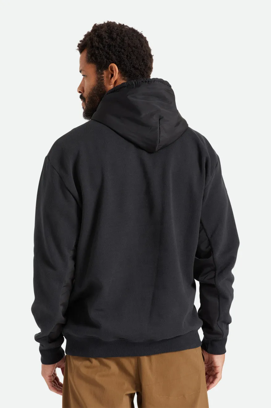 BRIXTON Utility X Recycled Pullover Hoodie Black