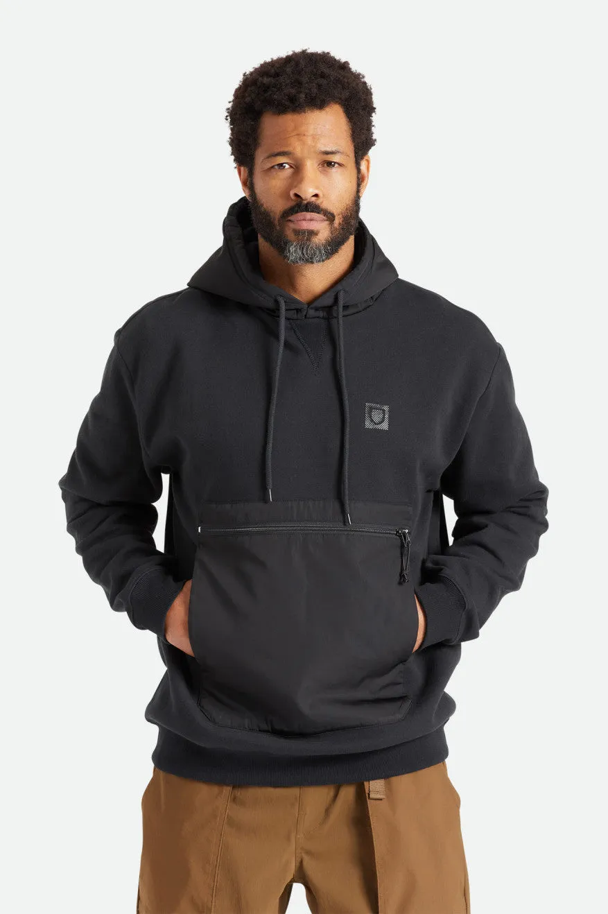 BRIXTON Utility X Recycled Pullover Hoodie Black