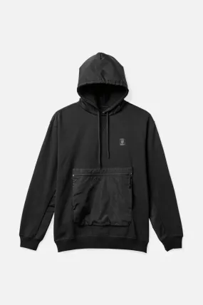 BRIXTON Utility X Recycled Pullover Hoodie Black