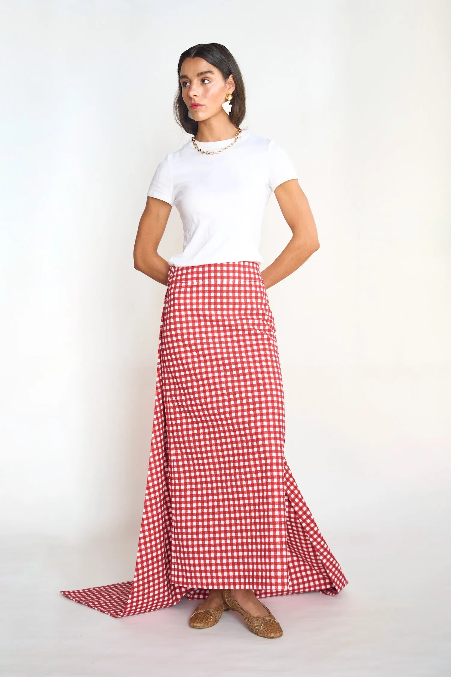 BYRDIE GOLF SOCIAL WEAR Spritz Midi Skirt