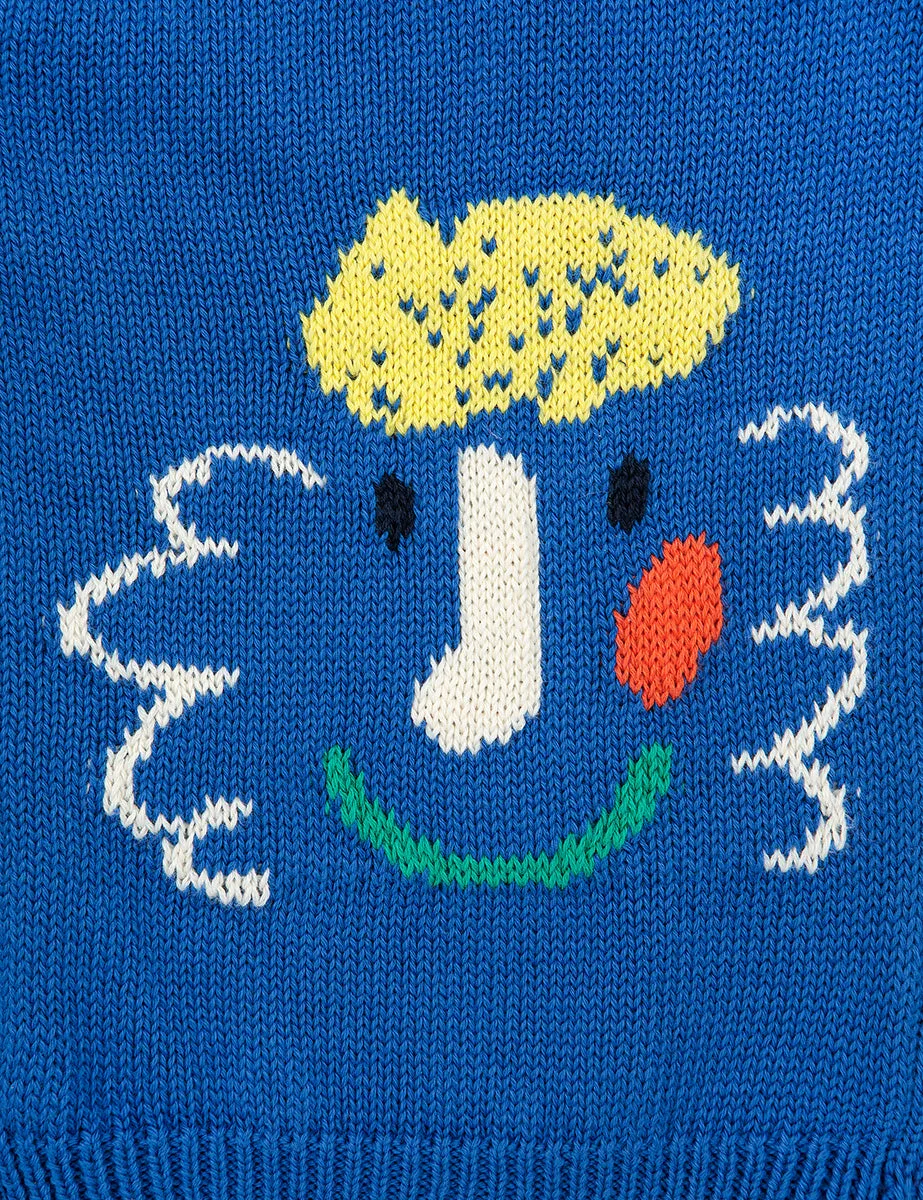 cardigan happy mask bluette