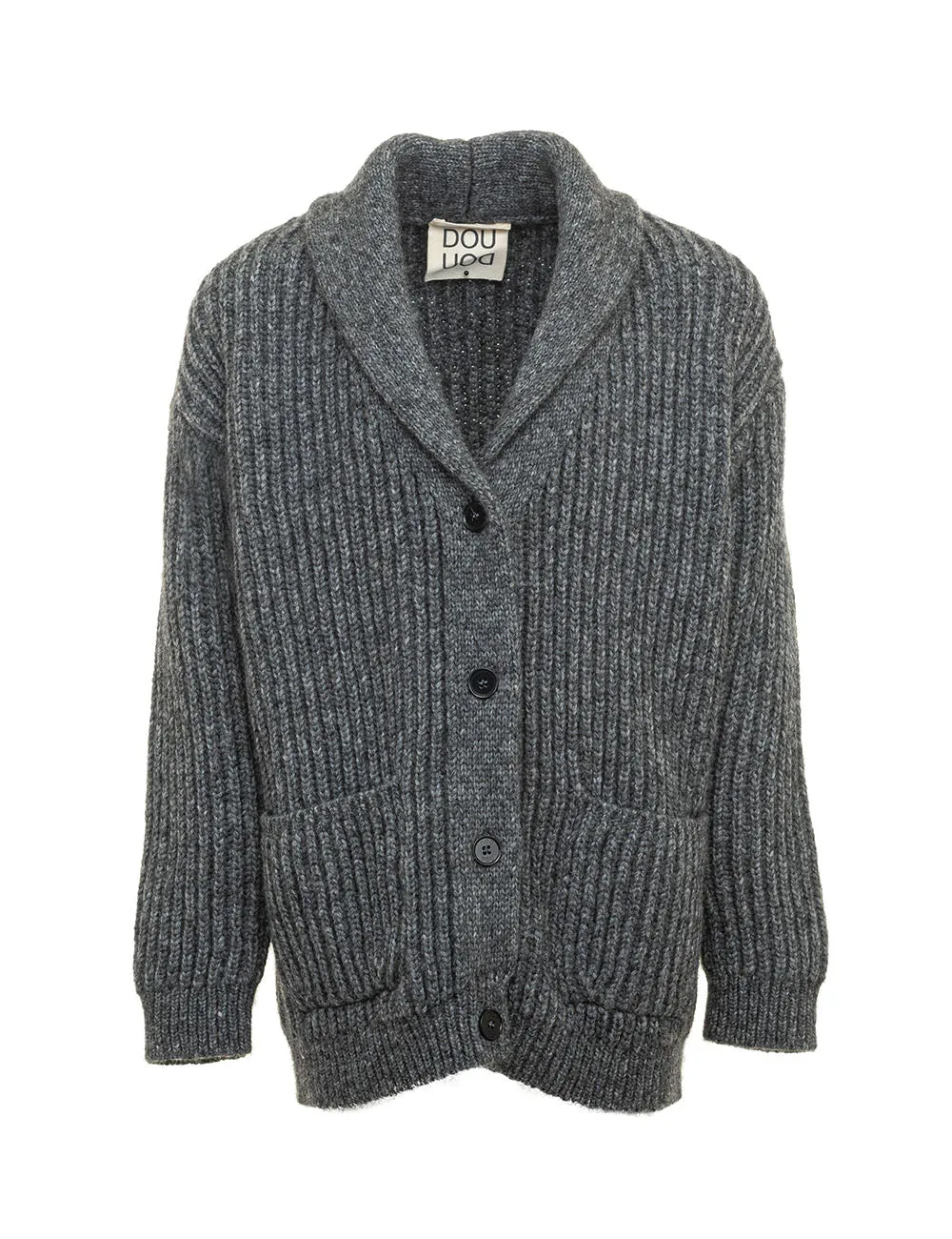 cardigan over grigio