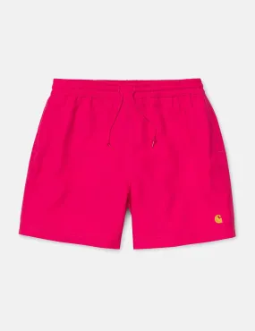 Carhartt-WIP Chase Swim Shorts - Ruby Pink