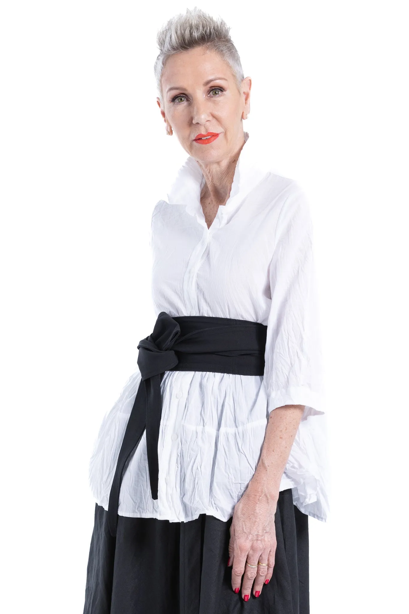 CARLA RUFFLE SHIRT CC