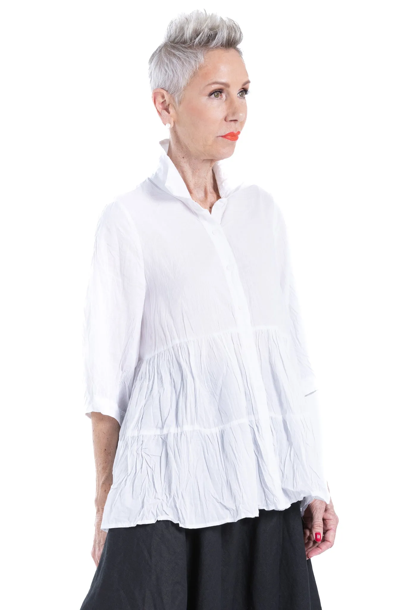 CARLA RUFFLE SHIRT CC