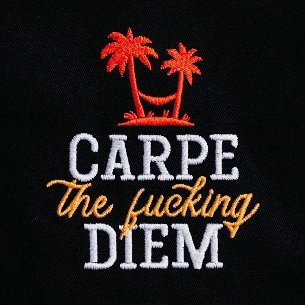 Carpe the fucking diem - Embroidered - Premium T-Shirt