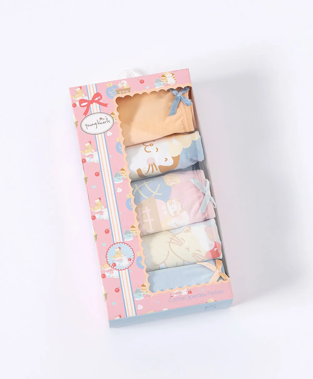Cat Delicious Graphic 5-pack Mini Panties