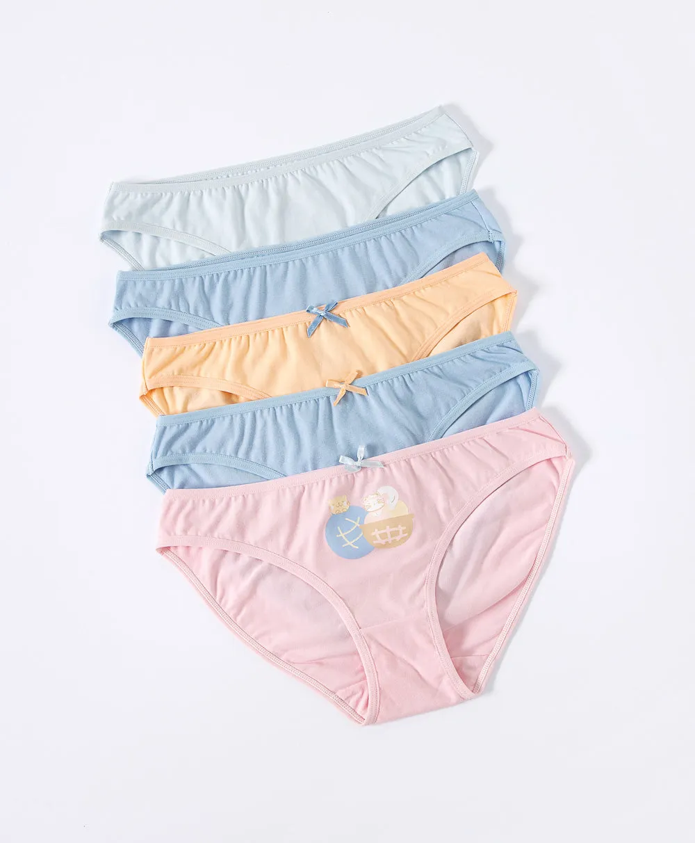Cat Delicious Graphic 5-pack Mini Panties