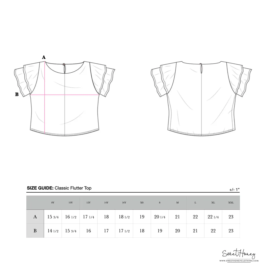 Classic Flutter Top - Dusty Lavender
