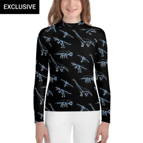 Constellation Dinosaurs Youth Rash Guard (POD)
