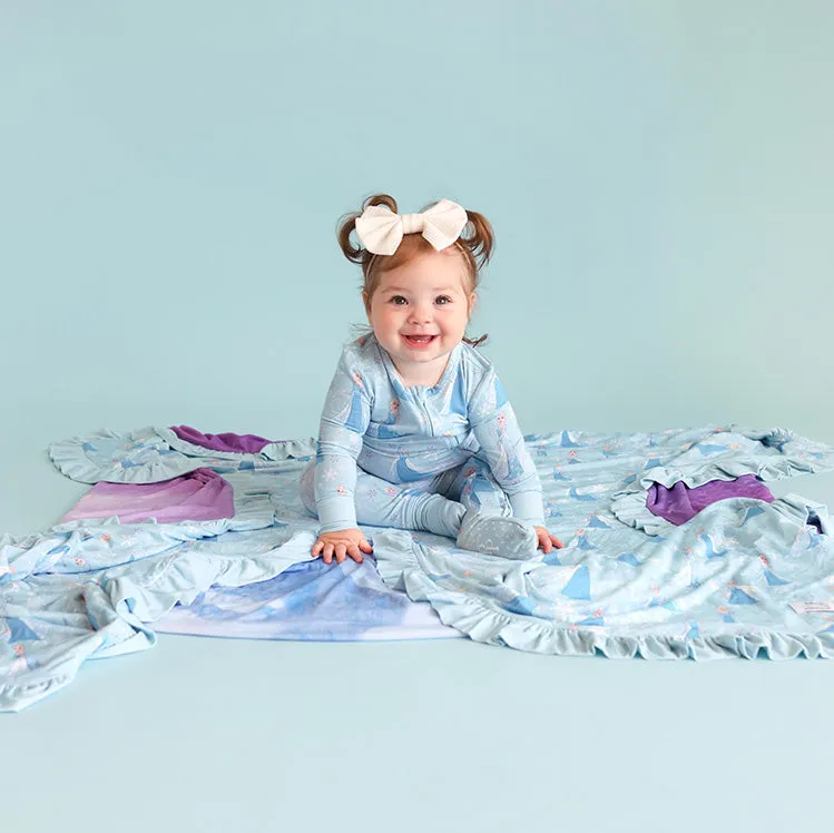 Disney Frozen Elsa & Frozen Castle Ruffled Luxe Patoo® Blanket