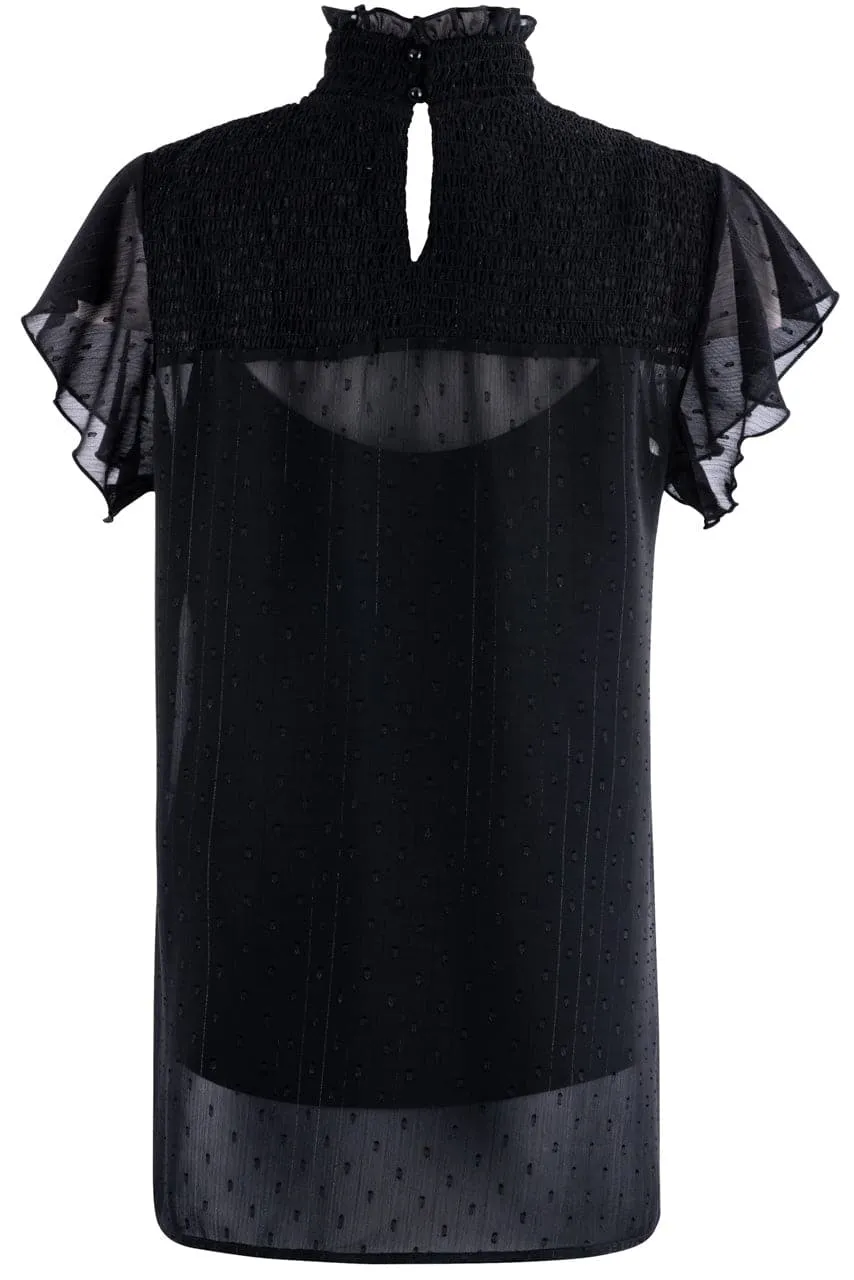 Double D Ranch Black Come Away Top