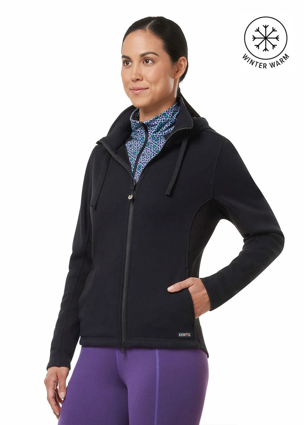 Double Take Full Zip Fleece Hoodie