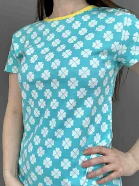 DUNS Short Sleeved T-shirt Adult - Clover Blue