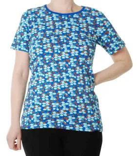 DUNS Short Sleeved T-shirt Adult - Strawberries Blue